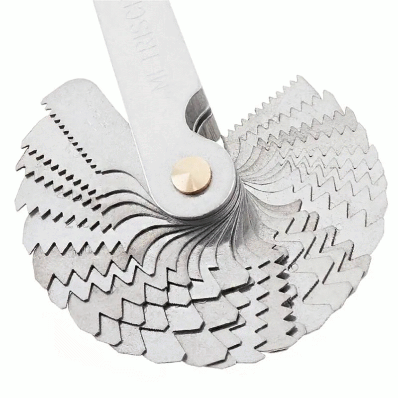 58PCS Metric & Imperial Screw Thread Pitch Gauge Stainless Steel Portable Accurate Precision Tool fo
