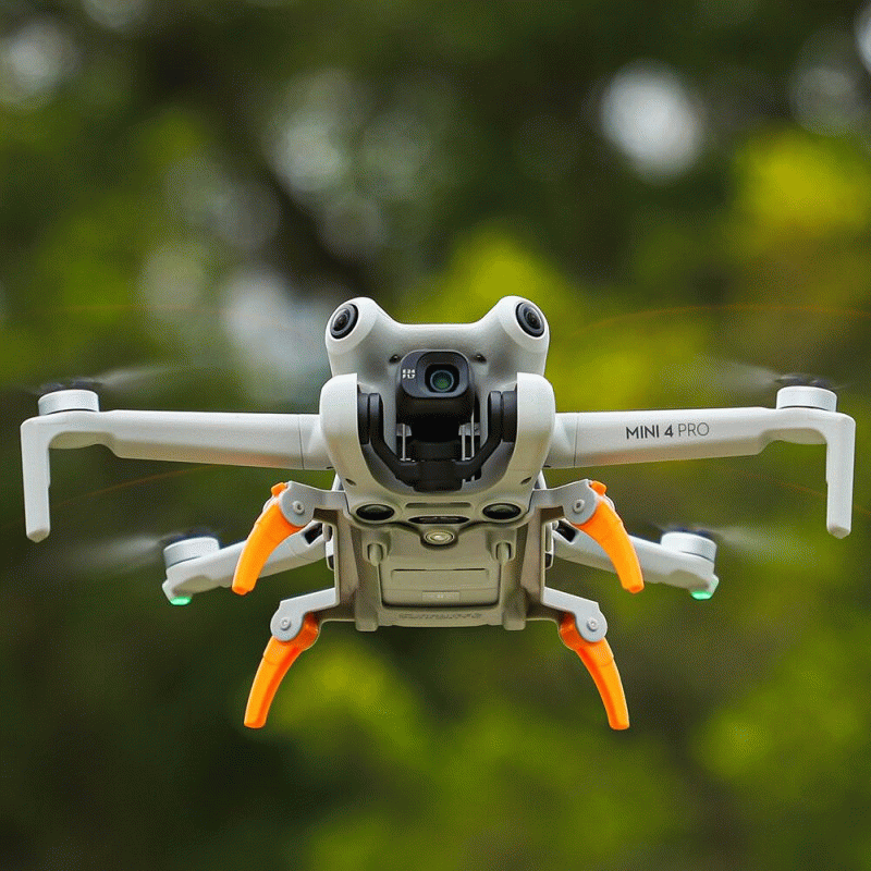 Orange - Sunnylife Foldable Extended Heightening Spider Landing Gear Legs Protector Support for DJI