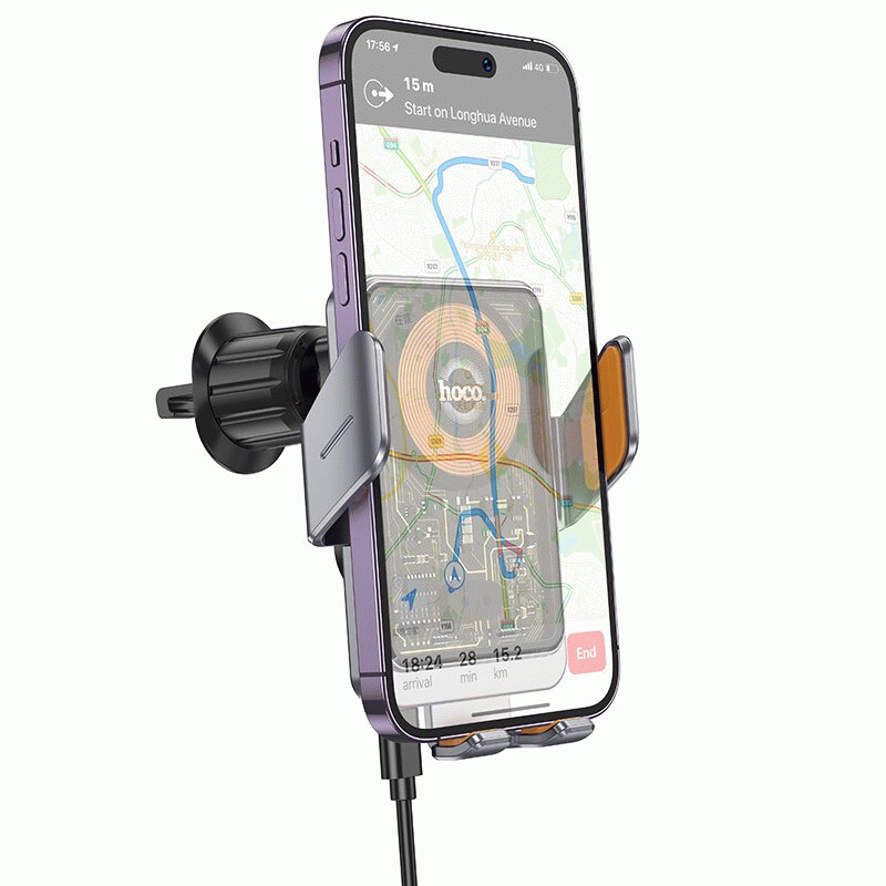 HOCO HW7 15W 10W 7.5W 5W Wireless Charger Fast Wireless Charging Mount Stand for Qi-enabled Smart Ph
