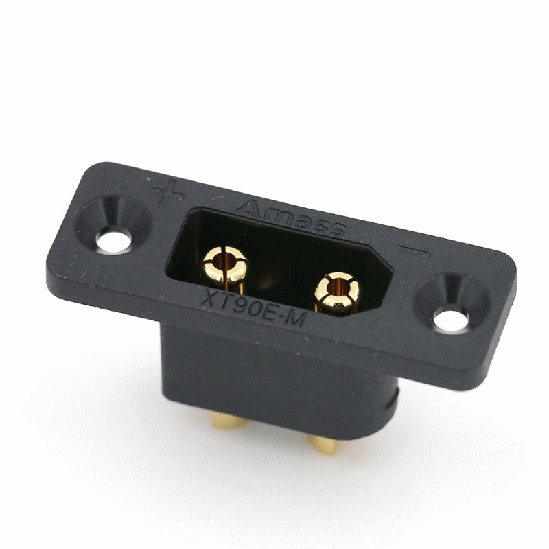 5 PCS Amass XT90E-M XT90 Male Connector Plug with Fixing Mounting Hole