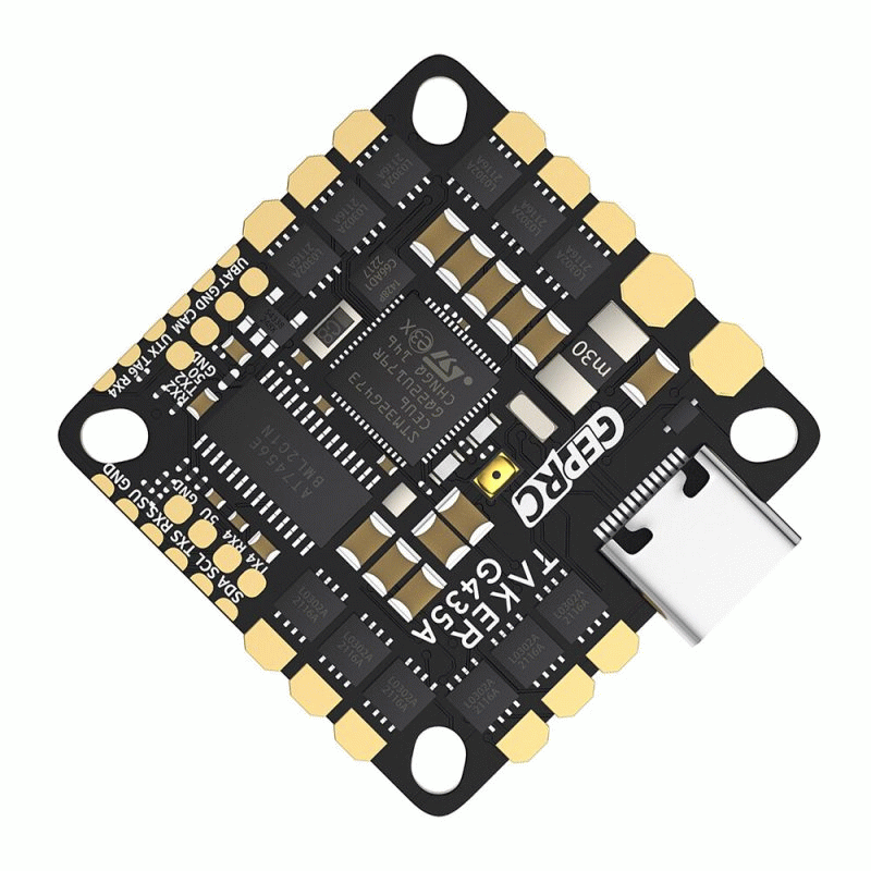 FC&ESC - 25.5x25.5mm GEPRC TAKER G4 35A AIO Flight Controller 4in1 ESC 2-4S for Cinelog25 V2 FPV RC