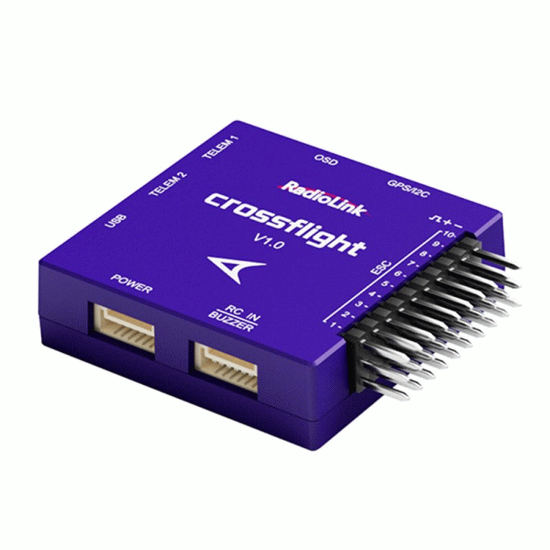 Flight Controller - Radiolink Crossflight Flight Controller 2-12S 10 PWM FC wih OSD Module for FPV R