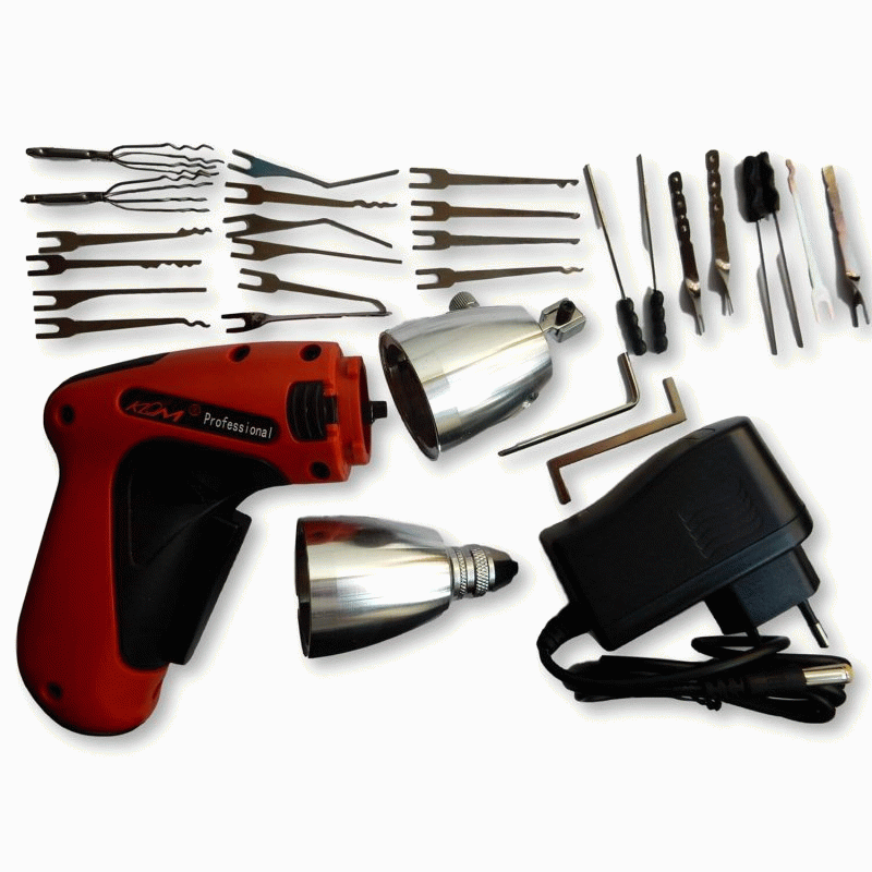 26PCS Electric Auto Pick Gun Lithium-Ion Battery User-Friendly High-Speed Cylinder Lock Opening Incl