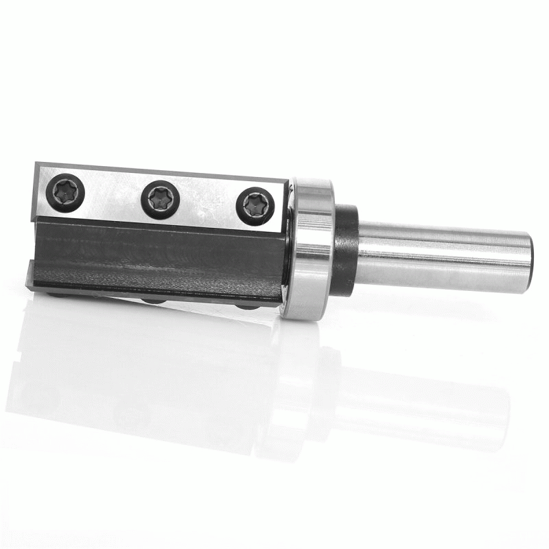 1/2 Inch Shank Top&Bottom - 1/2 Inch 12mm Shank 3 Flutes Carbide Insert Flush Trim Router Bit Patter