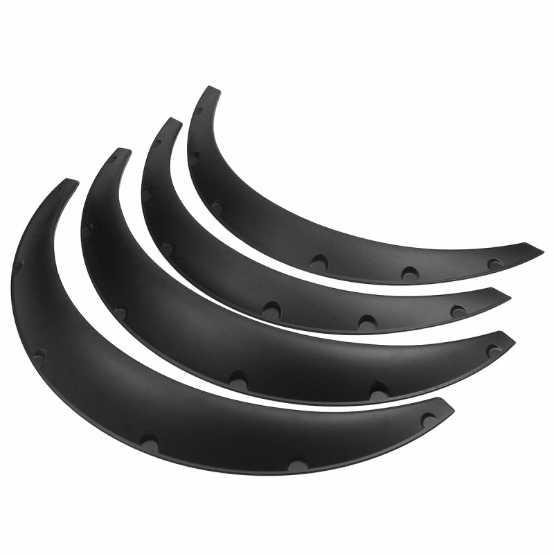 4-Piece/Set Universal Car Wheel Arch Tire Guard Decorative Fender Flexible Yet