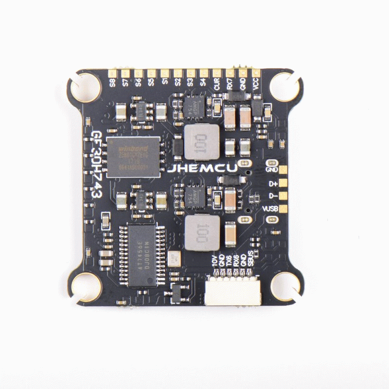 Flight Controller - 30.5x30.5mm JHEMCU GF30H743 H743 480MHZ Flight Controller DUAL Barometer OSD Bla
