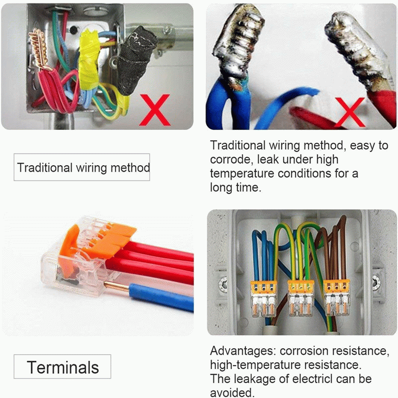 3x75pcs For 221 Electrical Connectors Wire Block Clamp Terminal Cable Reusable Mini Quick Home Wire