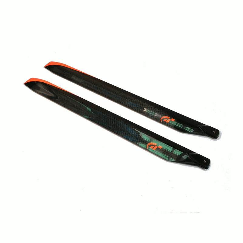 1 Pair FUNFLY 610mm Carbon Fiber Main Blade for 600 Class Helicopter