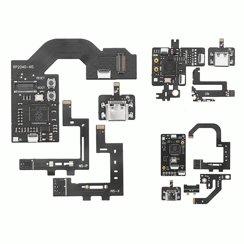 10PCS OLED - Raspberry Pi2040 Game Console Cable Chip Replacement Parts CPU Cable Game Console Cable