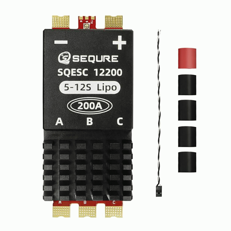 BLHeli_32 - SEQURE SQESC 12200 Brushless Electric Speed Controller ESC 5-12S Power Supply 200A BLHel