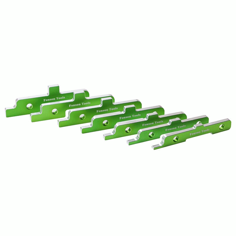 7PCS Setup Blocks Woodworking Mesurement Module with Inch and Fractional Measurements Heavy Duty Ste