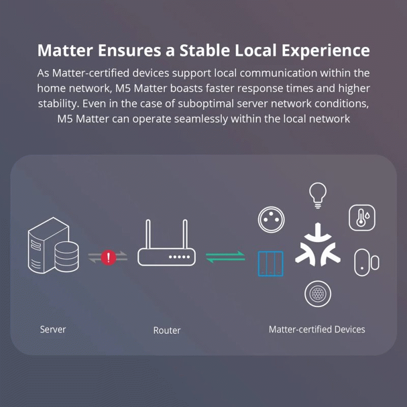 2 Gang - SONOFF M5 Matter WiFi Smart EU Wall Switch ESP32 Two-way eWeLink-Remote Switchman Voice Con
