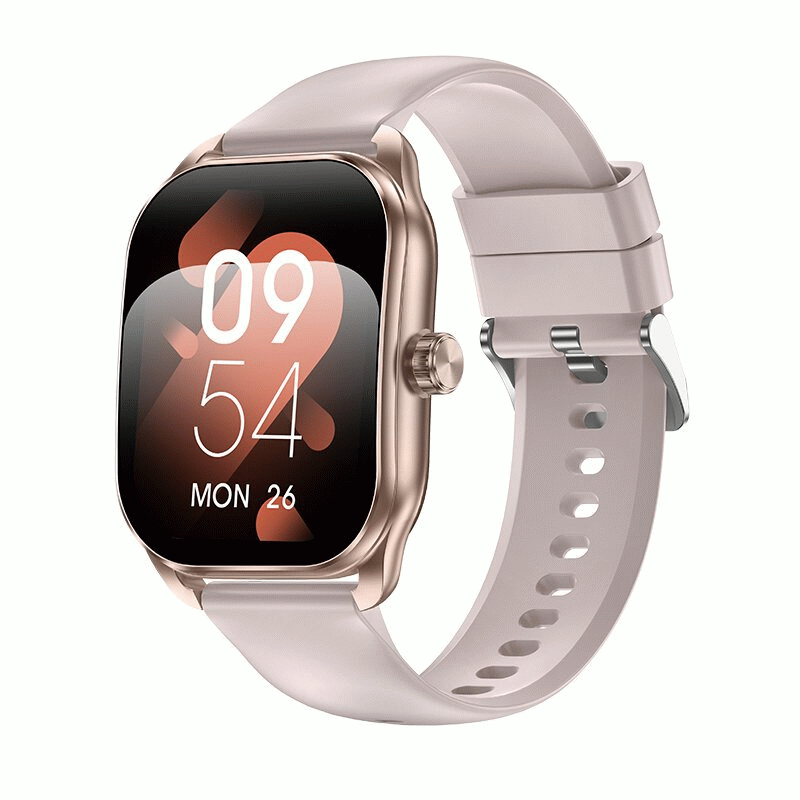 Silver - JX629 2.01inch 3D Curved Screen bluetooth Call Heart Rate Blood Pressure Blood Oxygen Monit