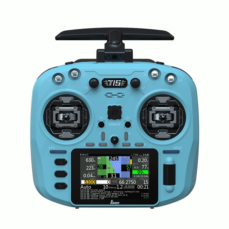2.4GHz - Jumper T15 2.4GHz ELRS 1W VS-M Hall Sensor Full Size Gimbal 3.5" Colour-Touch Screen EdgeTX