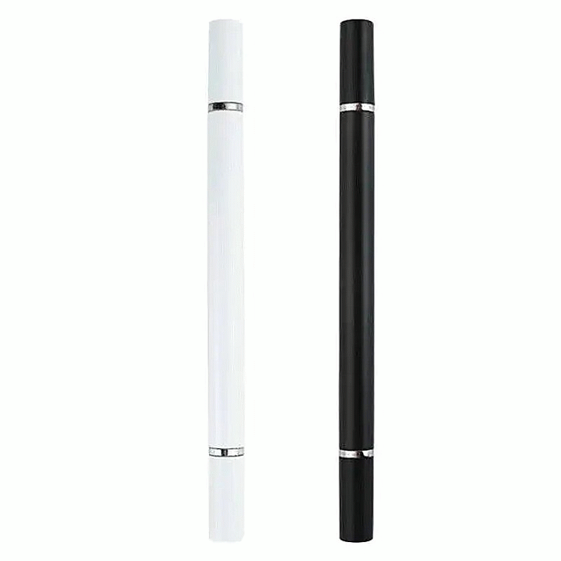 Black - Touch Screen Pen for Android Apple for Ipad Tablet Touch Screen Pen Two in One Capacitive Pe