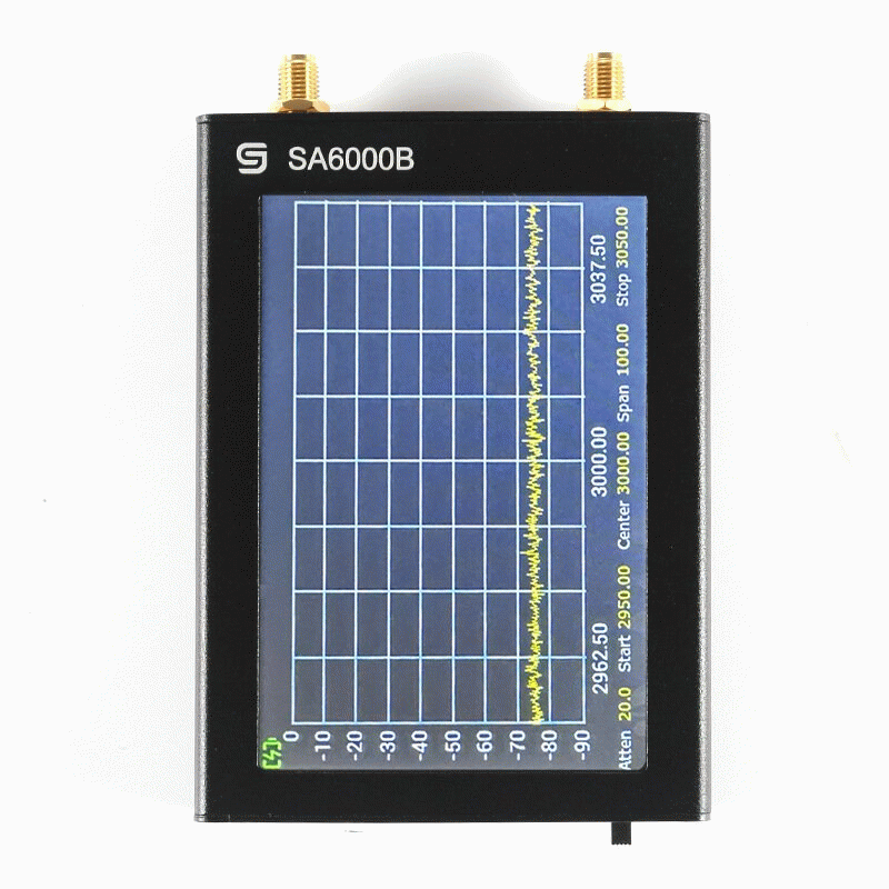 SA-6000B Spectrum Analyzer Signal Generator 30MHz-6000MHz Portable Device 4-inch TFT Touchscreen wit