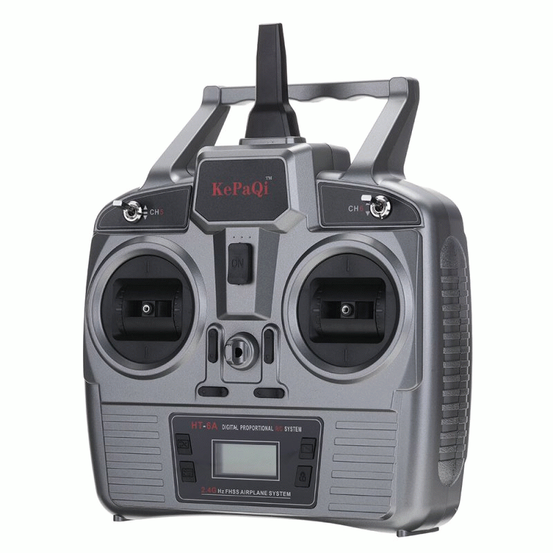 Mode 2 (Left stick throttle) - KPQRC HT-6A 2.4Ghz 6CH PWM FHSS Transmitter Remote Control with F-06A