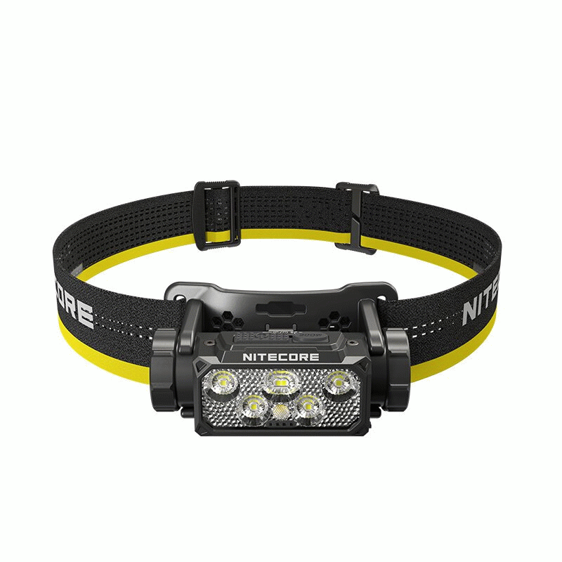 Black - NITECORE HC60 UHE Headlights USB-C Rechargeable 1600Lumens 6 x NiteLab UHE LEDs Headlamp Bui