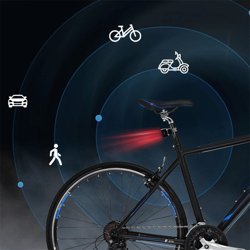 BIKIGHT Bike Radar Taillight 1500mAh Battery 7 Light Modes 3 Radar Modes Type-C Rechargeable IP64 Wa