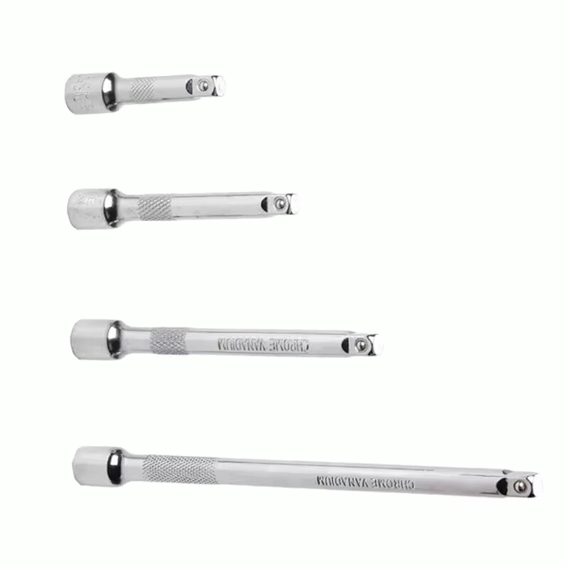 4PCS 1/4 Inch Extension Rod Set Chrome Vanadium Steel 6.3mm Socket Wrench Quick Auto Repair Tools 15