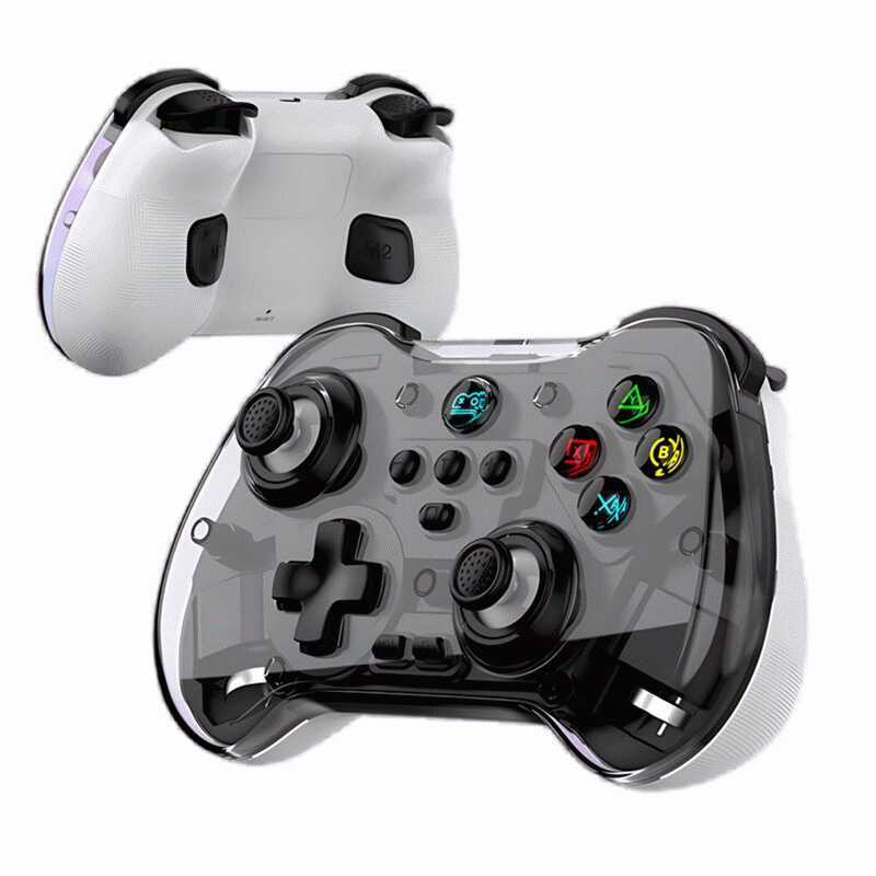 White - Z01X bluetooth Gaming Controller Wireless Six-axis Gamepad with Hall Effect Joystick Trigger