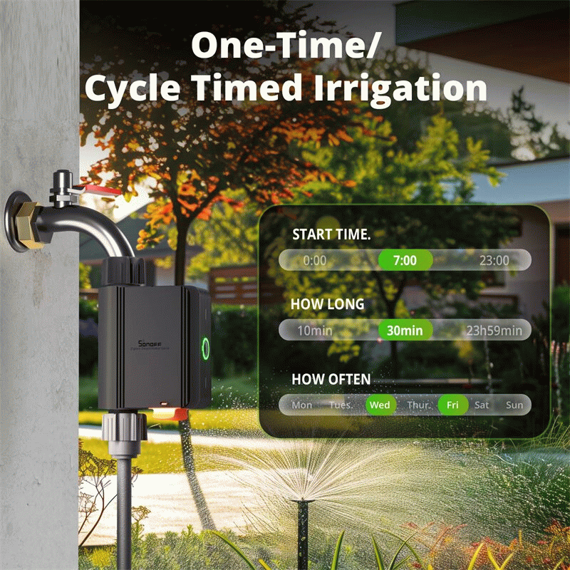 SWV-NH(US NH3/4) - SONOFF SWV Zigbee3.0 Smart Water Valve Smart Timing Irrigation Switch Track 6-mon