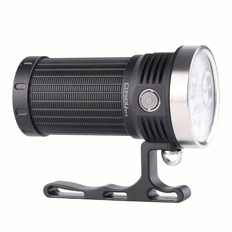 3000K - Convoy 3X21E 519A High Performance LED Flashlight 12000 Lumens Rechargeable by 21700 Battery