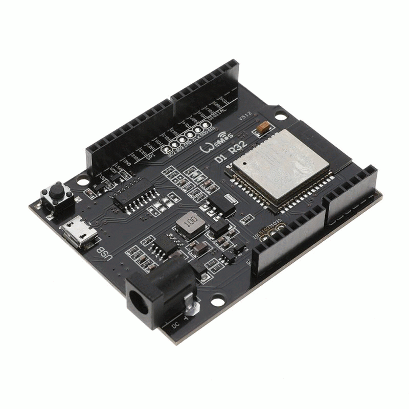 Black - ESP32 D1 R32 Wireless Development Board WiFi bluetooth CH340 4MB Flash Compatible with Ardui