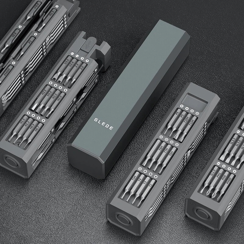 Black - 44 in 1 Magnetic Precision Screwdriver Set Magnetic Tips Portable Storage Case PH SL Y H U T