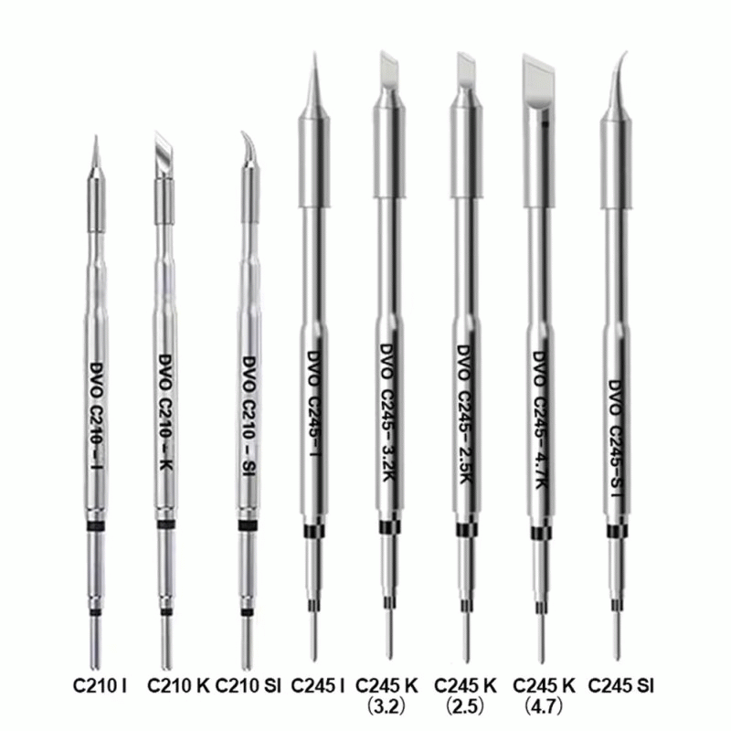 C210-IS - C210 C245 Soldering Iron Tips for JBC Sugon Aifen Aixun Stations Red Copper Stainless Stee