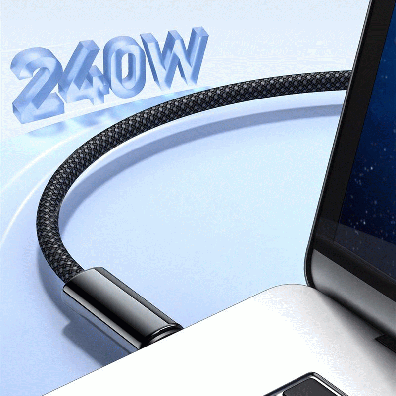 1.5M - WANEW 240W Type-C to Type-C Magnetic Adsoption Organization Cable PD3.1 FCP SCP Fast Charging