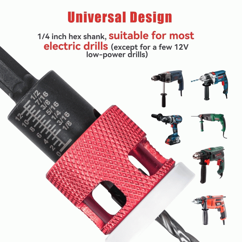 5Pcs - 5PCS 1/4 Inch Hex Shank Countersink Drill Bits Set with Low Friction Stop for Wood Plastic MD