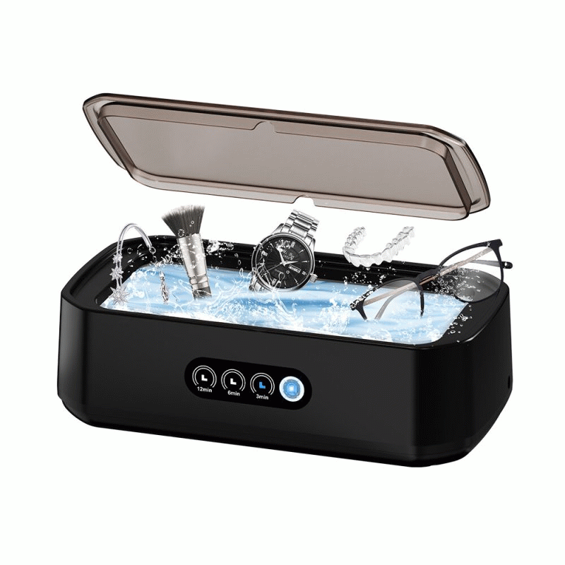 White. - Ultrasonic Cleaner Multi-functional 650ml Touch Control 48kHz High-Frequency for Jewelry Ey