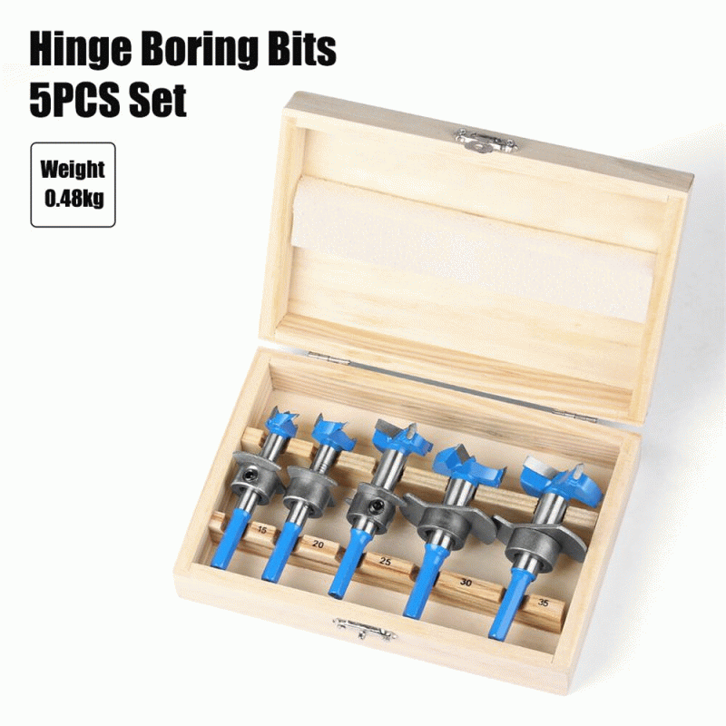 5Pcs - 5PCS Hex Shank Hinge Boring Forstner Drill Bit Set Countersink Bit 15-35mm Cutting Diameter H