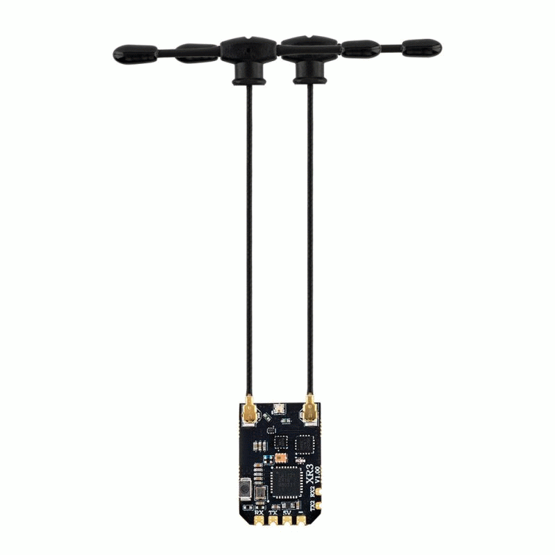 FCC Version - RadioMaster XR3 Nano ExpressLRS ELRS 2.4GHz/900MHz/Dual-Band Multi-Frequency Dual T-An