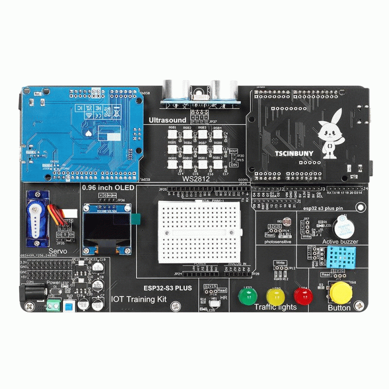Full Kit - TSCINBUNY IoT Development Board ESP32-S3-PLUS Starter Electronics Kit for Arduinos Progra