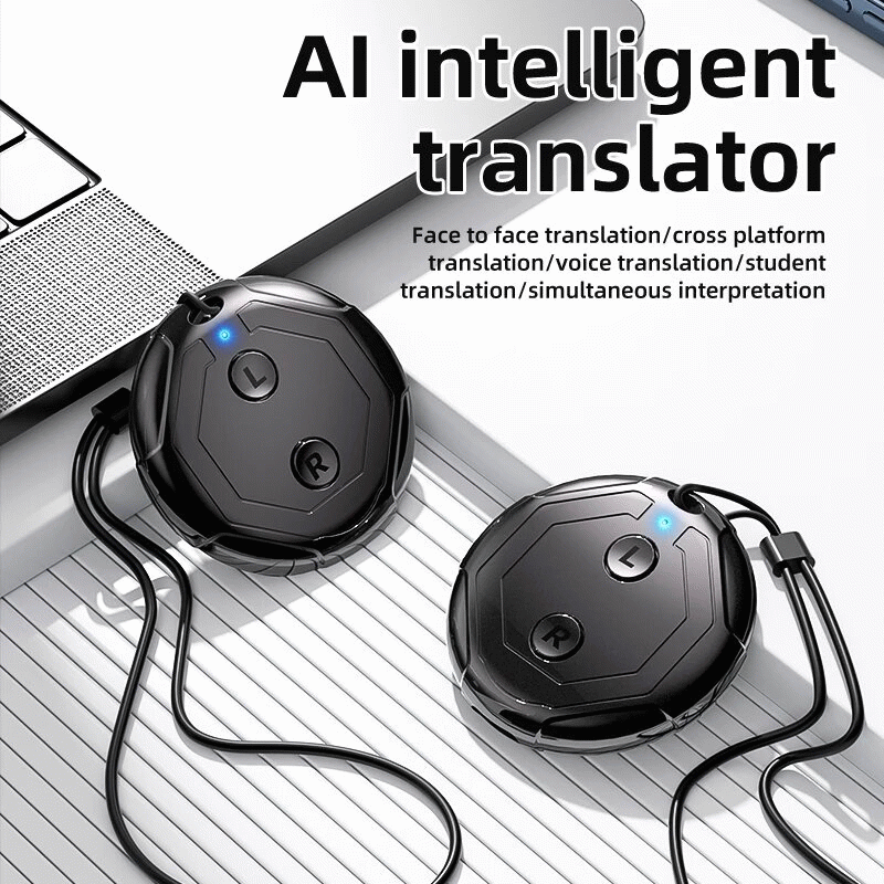 Black - K18 AI Intelligent Translator Multi-language Translation Simultaneous Interpretation Cross P