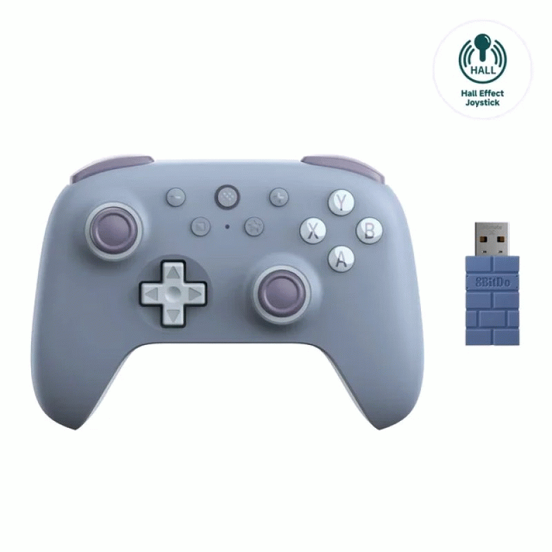 Dark Brown - 8Bitdo Ultimate 2C 2.4G Wireless Game Controller with 1000Hz Polling Rate Hall Effect J