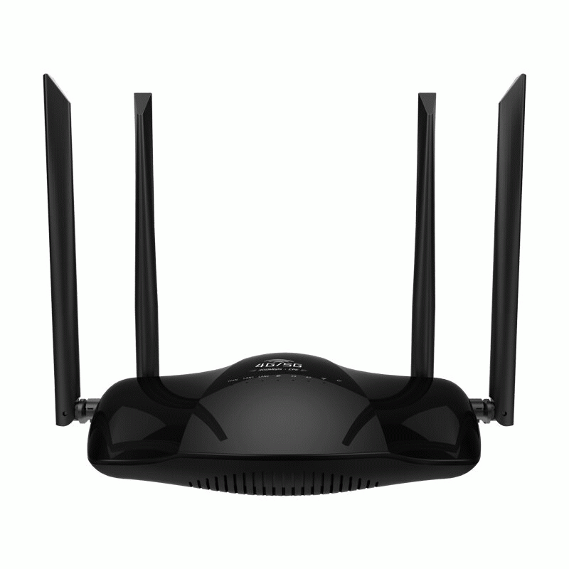 EU Plug - 4G CPE Wireless Router 300Mbps High-Speed 4 High-Gain Antennas 32 Users LAN WAN Ports SIM