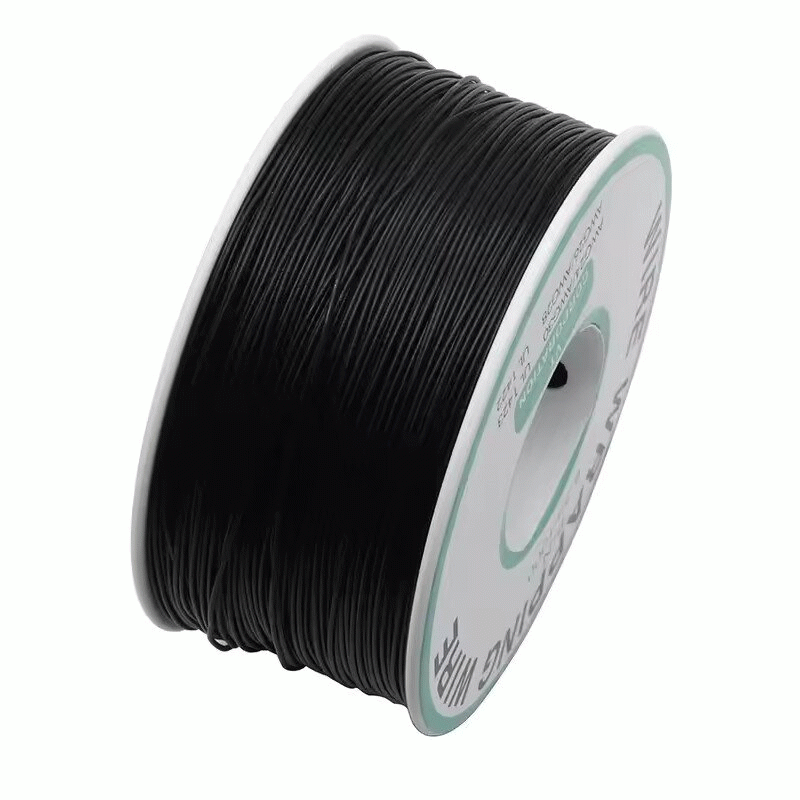10Pcs 250m 30AWG Black OK Line Circuit Board Flyer Wire Airline PCB Jumper Cable Wrapping Wire