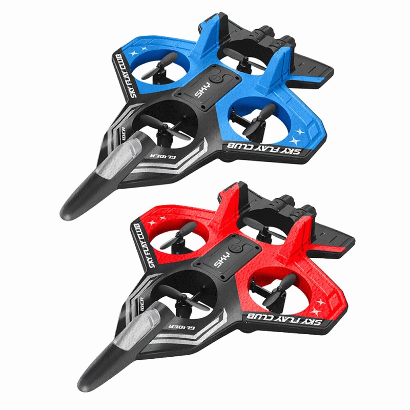 One Battery - YLR/C S83 2.4G EPP Glider Altitude Hold Mode 360 Roll 4 Motors 4CH LED RC Drone Airpla