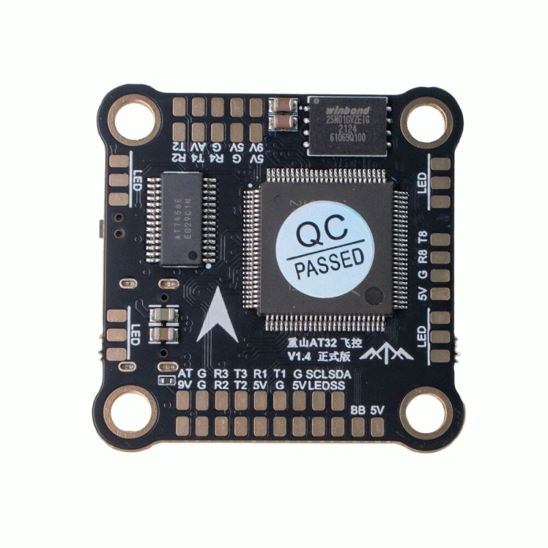 FC - 30.5mm*30.5mm GreatMountain AT32 F435VMT7 3-6S Flight Controller with 5V 9V BEC Output for RC F