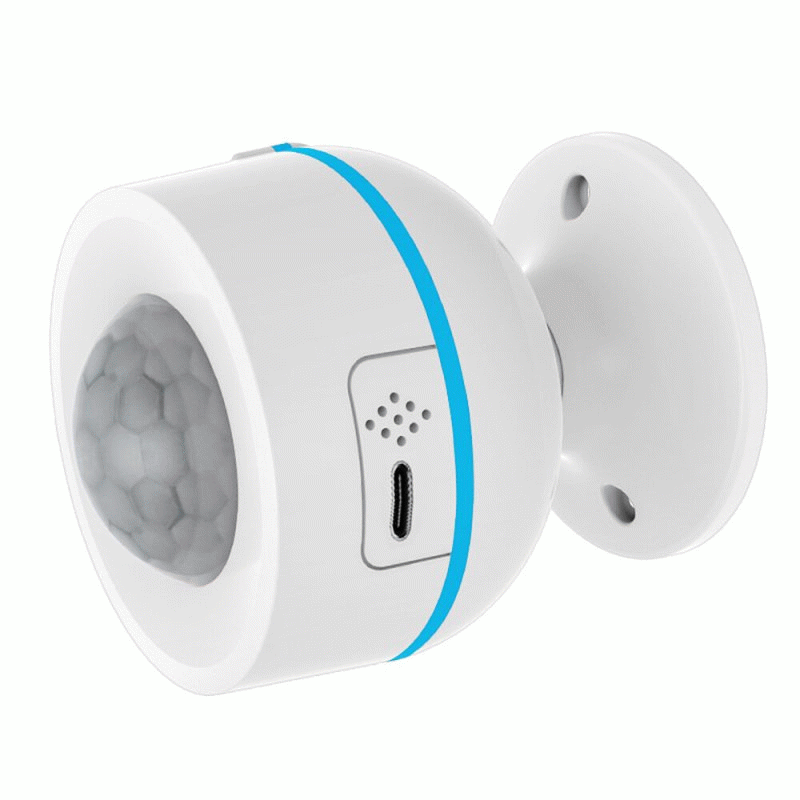 White - Tuya Matter Thread Smart PIR Motion Sensor Wireless Human Body Motion Infrared Detector Work