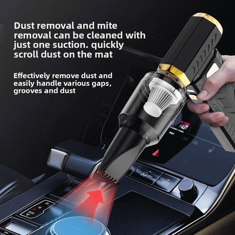 White - M18 Handheld Vacuum Cleaner 10000mAh Battery 6-Speed Adjustable Brushless Motor 65W Power Li