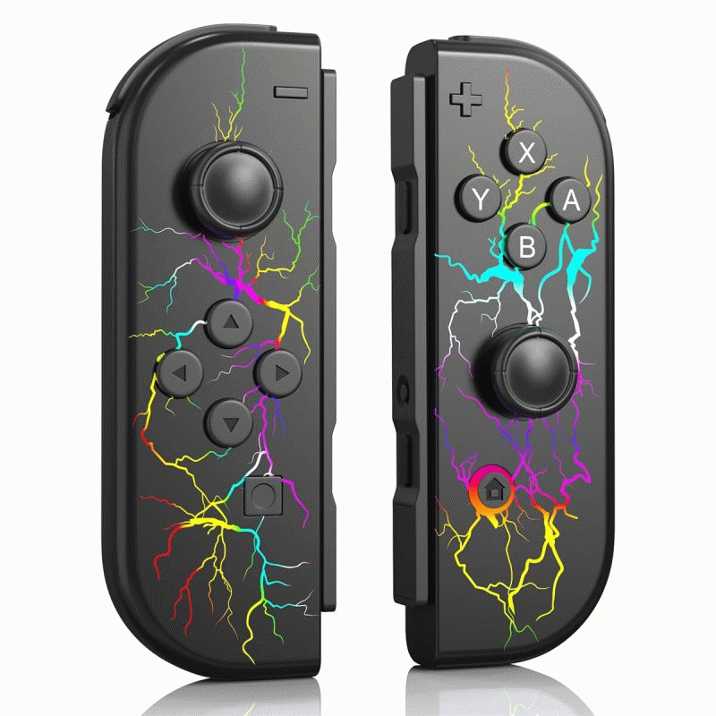 Starry Gray - NS01 Left and Right Handles for Switch RGB Joycon Game Controller NS bluetooth Host Ha