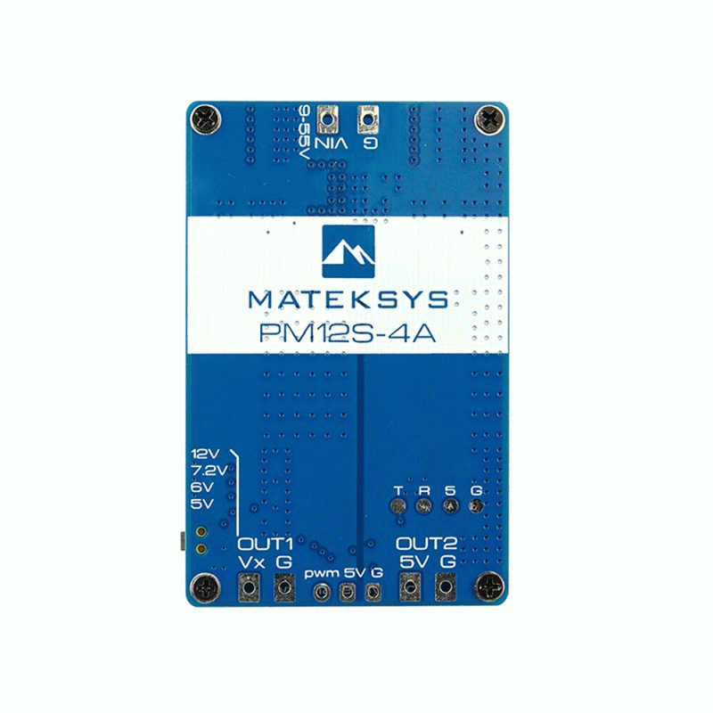 PM12S-4A - MatekSys PM12S-4A Power Module 9-55V Dual Step-Down Voltage Regulators with TVS Protectio