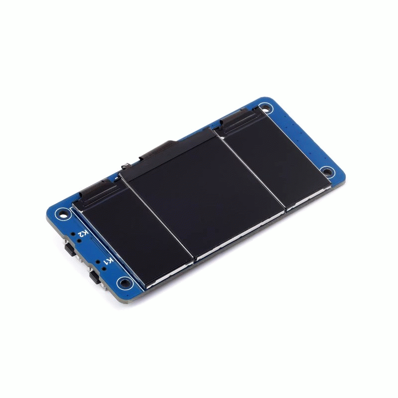 1pc - Triple LCD HAT for Raspberry Pi 1.3 inch IPS Main Screen Dual 0.96 inch Secondary Screens SPI