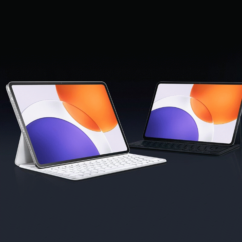 White - Xiaomi Pad 7S Pro Magnetic Keyboard Case 2-in-1 Protective Cover Dual Angle Stand PC Full-Si