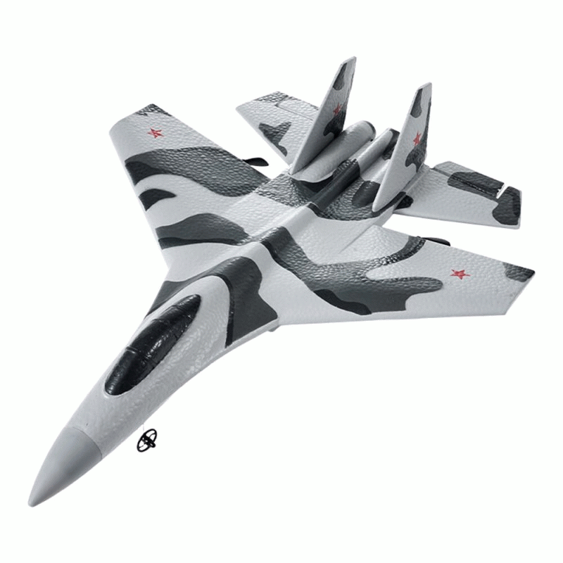 Three Batteries - Flybear FX8820 SU-35 Fighter 290mm Wingspan 2.4GHz 3CH Built-in 6-Axis Gyro EPP RC