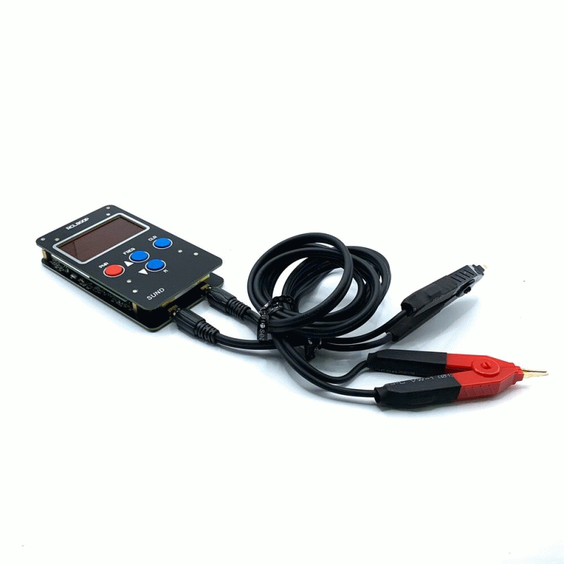 Black - 100/1K/10kHz Handheld Precision Digital Bridge Meter for Resistance Capacitance Inductance E